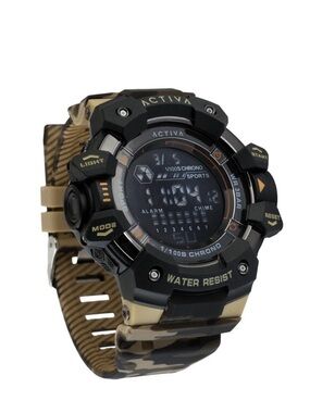 Ativa Tactical Digital Watch - Black & Tan Camo